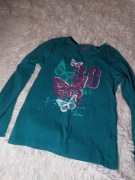 Bluzka zielona motyle pepperts 134/140