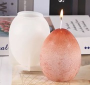 JAJKO Gładkie forma silikonowa 9*6.8 do Odlewów Świec Mydła Żywic Gipsu 