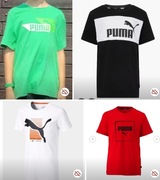 T-shirty Puma 152 4 koszulki: czerwona, zielona, biała, czarna