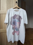 Biały t-shirt od projektanta, Nicholas Nybro, Icons SS16, 100% bawełna