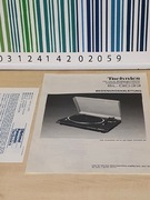 Oryginalna instrukcja obsługi gramofonu TECHNICS SL-QD33