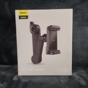 Baseus uchwyt na telefon do zagłówka z ładowarką indukcyjna