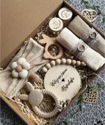 Personalizowany zestaw dla dziecka na baby shower chrzest urodziny roczek