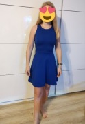 Niebieska sukienka damska
