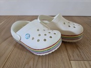 Chodaki buciki sandały Crocs Crocband Rainbow Glitter 206151c5 20 21