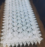 Bieżnik  biały gipiura prostokątny 60/120