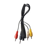 Kabel przewód AV 3x RCA Chinch - miniJack 3,5mm