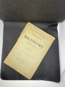 Małżeństwo u różnych narodów 1904 Henryk d’Alméras–oryginał,kolekcjonerski,