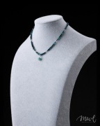 Naszyjnik Apatyt Turmalin Kryształ Górski Srebro 925 – Kamienie Naturalne