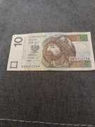 Banknot 10 zł. 2016 r. Seria BR 4412144 RADAR!!!