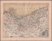 POMMERN POMORZE stara mapa z 1888 roku
