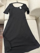 Nowa ZIGN TALL czarna elegancka sukienka w prążek XL (wypada mniejszy L/XL)