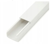 6 x Listwa, Kanał kablowy biały 40cm, 30x15mm.
