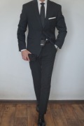 Marynarka Vistula super slim grafit 100% wełna 120’s 52/S 170/104 nowa 
