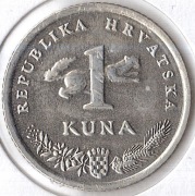 CHORWACJA 1 kuna 2017, KM# 9.1, AU, tekst chorwacki