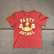 ZABAWNY T-SHIRT M | PARTY ANIMAL | BEER LOVER HOMER THE SIMPSONS | HIT