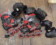 Rolki 30-32 stan bardzo dobry komplet ochraniaczy