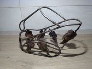 Stary uchwyt stojak na szampana wino z motyw winogrona Vintage