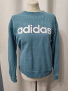 Adidas Błękitna bluza sportowa damska 36 S_48 M