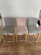 Trzy wysokie krzesła ikea 