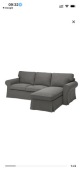 800 zł przy odbiorze do niedzieli! Sofa 3-osob. z szezlongiem IKEA Ekropt