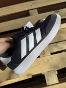 Buty męskie sportowe Adidas skórzane granatowe rozmiar 42 2/3