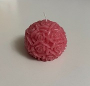 Świeca dekoracyjna róże z wosku pszczelego 