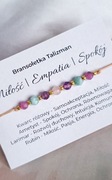 Bransoletka z kamieni naturalnych talizman larimar ametyst kwarc różowy 
