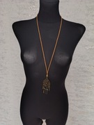 Naszyjnik, wisiorek etno, boho w kolorze miedzianym kod957