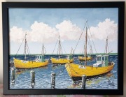 Obraz Kutry 30x40 praca ręczna akryle na panelu