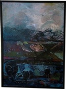 Obraz olejny Deszczowy pejzaż