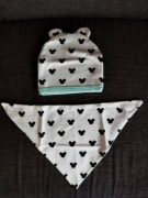 Czapka z uszami i chusta Myszka Miki