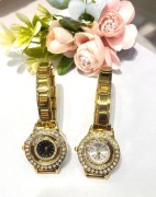 Elegancki zegarek damski złoty bransoleta ze  stali chirurgicznej