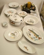 Serwis obiadowy Karolina Ryby 23 elementy 