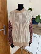 Made in Italy sweter oversize 38 40 42 dzianina mohair