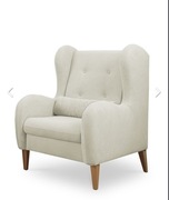 Fotel tapicerowany jasny 