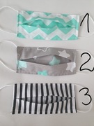 Maseczki bawełniane dwuwarstwowe z kieszonką 