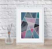 Akwarela Akwarelka Obraz pt. Mozaika, rozmiar: 23 x 15,5 cm