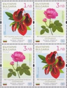 Znaczki Flora Kwiaty Wspólny numer z Argentyną 2021  z Bułgaria  