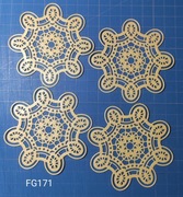 SCRAPKI KRAKÓW serwetki azurowe, żółte perłowe  (FG171)