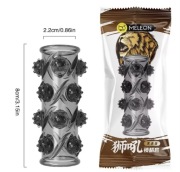 Przedłużacz rękawa Elastyczny pierścień punktowy G z koralikami dla mężczyz