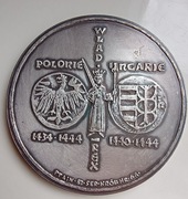 Medal - Władysław III Warneńczyk - Seria Królewska PTAiN -Nr 6A Srebrzony.