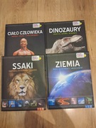 Encyklopedia zestaw ssaki zwierzęta dinozaury ziemia ciało człowieka
