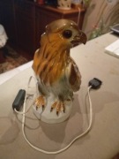 CERAMICZNA lampka lata 70 te sokół