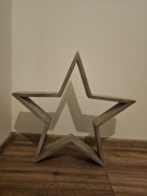 Gwiazdka drewniana 55x55 cm