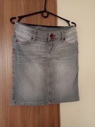 Spódnica wąska klasyczna jeansowa BENETTON r. 38
