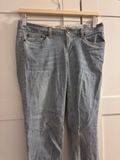 Niebieskie spodnie w kartkę XS