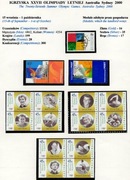 XXVII Olimpiada Letnia SYDNEY Australia 2000r. kpl. zn. i bloków, czyste**