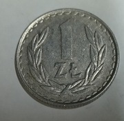 Moneta 1 zł 1986 rok.