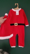 H&M pajacyk Mikołaja kostium polarowy 74-80cm 